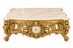 Meubles de salon baroque en teck de qualité supérieure sculptés à la main - Product Image 6