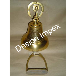 Campana de mano de latón con diseño grabado a mano, suministros de la Iglesia Católica, campana de latón, artesanías decorativas de Metal, campana de llamada, los mejores precios - Product Image 6