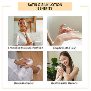 Base de lotion Satin & Silk à l'Aloe Vera, prête à l'emploi, crème pour le visage et le corps, pour le soin du visage et du corps - Product Image 3
