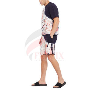 Ensemble T-Shirt et Short pour hommes, lettres imprimées, Short d'été et T-Shirt/T-Shirt décontracté avec Short, ensembles de Streetwear de marque pour hommes - Product Image 3