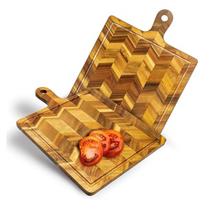 Nouvelle planche à fromage en bois d'acacia pour la cuisine planche à découper en bois à chevrons plateau de service écologique fabriqué au Vietnam - Product Image 1