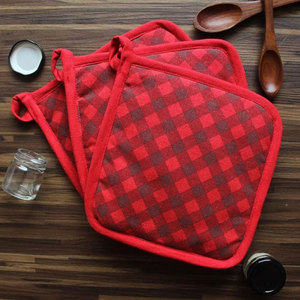 Reusable Heat Resistant <b>Pot</b> <b>Holders</b> Made of Soft Cotton Material Customized Print <b>Pot</b> <b>Holder</b> - Product Image 2