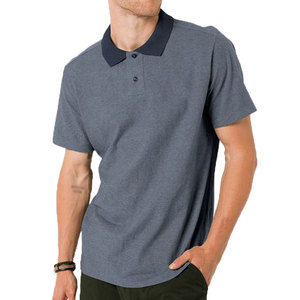 Polo décontracté à manches courtes et à col rabattu T-shirt polo d'été de couleur unie pour un usage quotidien et les sorties - Product Image 4