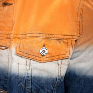 Veste en jean vintage pour homme de qualité supérieure, boutonnée, décontractée, imperméable, col montant, multifonctionnelle, respirante, 100% coton - Product Image 6