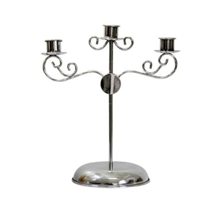 Candélabre de luxe en aluminium argenté de qualité supérieure Décoration de maison et d'hôtel pour centre de table de mariage et Noël Meilleur prix - Product Image 2