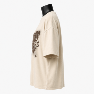 Camiseta Oversize para Mujer, de Algodón, Corte Holgado, Cuello Redondo, Manga Corta, Diseño con Letras Estampadas, para Todas las Temporadas, Estilo Casual - Product Image 4