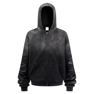 Sweat à capuche personnalisé brodé pour l'hiver 2026, 100% coton, confortable, unisexe, streetwear - Product Image 2