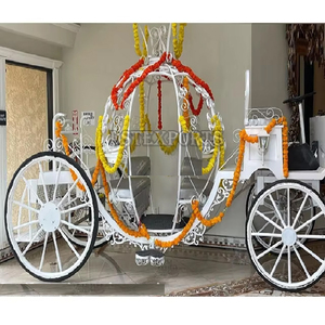 Carro de Cenicienta decorado para boda occidental Boda australiana Carruaje de caballos de Cenicienta Elegante Carruaje de caballos de Cenicienta - Product Image 1