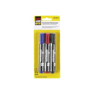 Juego de Marcadores Permanentes Easy Work de 3 Piezas, Paquete de 12, Tamaño Estándar, Suministros de Escritura y Corrección - Product Image 2