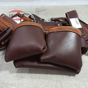 Heavy Duty Canvas and PVC Leather Belt for <b>Garden</b> Tool Pouch Nail <b>Bag</b> Portable Carpenter <b>Bag</b> With OEM Customization - Product Image 4
