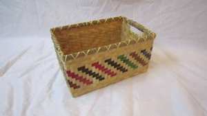 Bandeja de Cestas tejidas a mano con jacinto de agua a precio económico, mango cómodo para dormitorio, sala de estar, organización de baño - Product Image 2