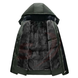 Grande demande Veste matelassée à capuche pour homme avec col montant Veste d'hiver à bulles en tissu épais - Product Image 4