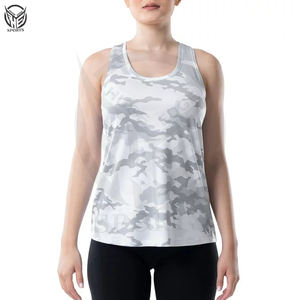 ชุดเสื้อกล้ามออกกำลังกายกลางแจ้งของผู้หญิงชุดออกกำลังกายผ้าฝ้ายไร้รอยต่อ100% ชุดเสื้อกล้ามสำหรับเล่นกีฬาว่างเปล่าพร้อมโลโก้ออกแบบได้ตามต้องการ - Product Image 6