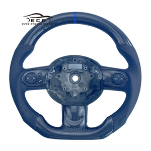 Volante de fibra de carbono de fondo plano a <span class=keywords><strong>precio</strong></span> de fábrica ECR para BMW <span class=keywords><strong>Mini</strong></span> <span class=keywords><strong>Cooper</strong></span> F56 Racing Ever-Carbon - Product Image 1
