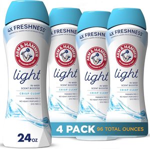น้ำหอมเพิ่มกลิ่น ARM & HAMMER สำหรับซักผ้า กลิ่น Crisp Clean ขนาด 24 ออนซ์ บรรจุในกระป๋อง แพ็ค 4 กระป๋อง/กล่อง - Product Image 4