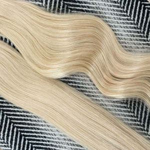 คลิปต่อผมแท้ 17 นิ้ว ผมตรง เรมี่ บราซิลเลี่ยน เกรด 12A สีบลอนด์วานิลลา # 60B - Product Image 4