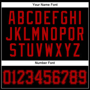 Jersey de softball auténtico negro rojo personalizado de alta calidad, transpirable y ligero, tela lavada de secado rápido, camisetas de mujer con cuello en V - Product Image 3