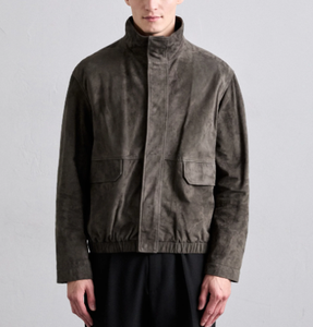 Por encargo de moda al por mayor precio de gamuza chaqueta de cuero de los hombres de moda Sialkot Pakistán fabricación chaqueta de cuero - Product Image 1