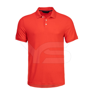 Vente en gros de polos de sport pour hommes en coton/élasthanne avec logo personnalisé en tissu mélangé pour l'été - Product Image 1
