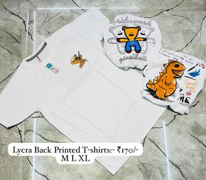 T-shirts de luxe 100% coton imprimés en noir avec des motifs graphiques haut de gamme sophistiqués Style décontracté avec des techniques lavées - Product Image 1