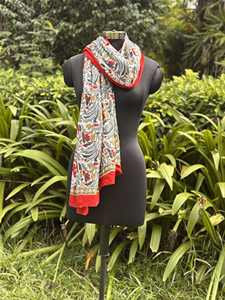 Luxury Brand Designer <b>Sarong</b> Good Quality Block Printed Beach <b>Wrap</b> <b>Sarong</b> Scarf Dress Cotton Swimming Wear Customizable Shawls - Product Image 3