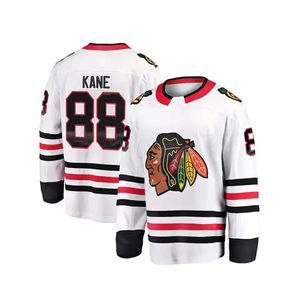 Maillot de hockey sur glace pour homme confortable 100% polyester |   Col en V et manches longues personnalisés avec broderie - Product Image 2