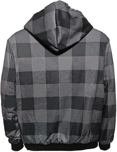 เสื้อฮู้ดซิปคู่แบบตัดตามสั่งไซส์ใหญ่พิเศษเสื้อฮู้ดแบบซิป - Product Image 4