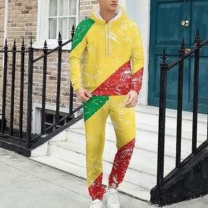 Custom 420 GSM French Terry Cotton Baggy Faded Sudadera con capucha Chándal Tallas grandes Hombres Chándal Jogger Acid Washed Hoodie Set - Product Image 1