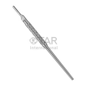 เครื่องมือทางการแพทย์ด้ามมีดผ่าตัดสแตนเลส145มม. (5.34นิ้ว) ตรงหมายเลข3ไม่ผ่านการฆ่าเชื้อใช้ซ้ำได้ - Product Image 2