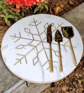 Fregona de último diseño/tabla de queso de mármol, tabla decorativa multifuncional para servir el desayuno, tabla de cortar de piedra de mármol Natural - Product Image 6