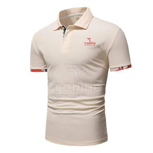 El último diseño de camisetas polo Causal Wear Camisetas Polo de color personalizado con logotipo personalizado - Product Image 2