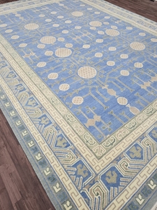 Customizable Traditional Oushak Indian <b>Rug</b> <b>Runner</b> Handmade New Wool Hallway Carpet 3x10 3x15 5x8 6x9 7x10 8x12 Sizes Abstract - Product Image 5