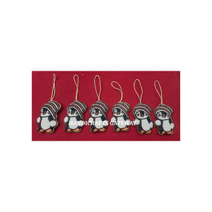 Fabricante de adorno de decoración de árbol de Navidad Zari bordado con cuentas diseño de trabajo mejor calidad de exportación para el Festival de Navidad - Product Image 1