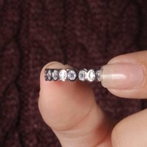 Anillo de Compromiso Destiny Jewellery de 1.00 Ct, Chapado en Oro Blanco de 14K con Diamante Certificado por IGI, Regalo de Aniversario de Lujo para Mujer - Product Image 5