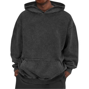 Sudadera con Capucha Extra Grande Lavada al Ácido al por Mayor, Sudadera Holgada de Felpa, Sudadera con Capucha, Logotipo Personalizado OEM al por Mayor - Product Image 4