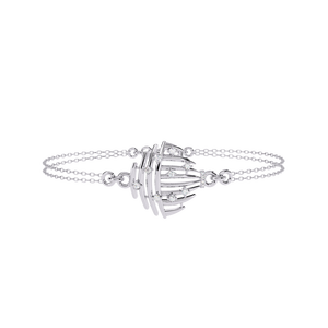 Magnifique bracelet et jonc en or 18 carats avec diamants de laboratoire - Product Image 4