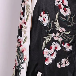 Women's Customizable Best Design Breathable Satin Varsity Jacket Hooded Collar with Front <b>Zipper</b> Nylon Lining - Product Image 4