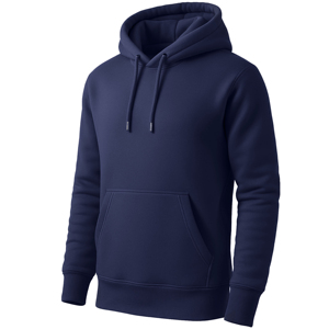 <b>Men's</b> Regular Fit Solid Casual 100% Polyester Fleece-Lined <b>Pullover</b> Hoodie (S-2XL) - Product Image 2
