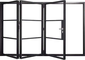 Thiết kế hiện đại nhôm bi-gấp low-e Kính <span class=keywords><strong>accordion</strong></span> gấp Patio Bifold bên ngoài cửa phía trước cửa - Product Image 3