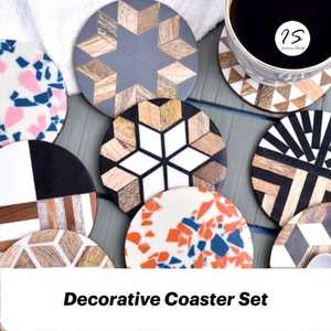 Wholesale Price <b>Top</b> Trending Classic Wood <b>Resin</b> Coaster for Restaurant Tableware Use Durable Handmade Coaster Customizable Size - Product Image 4