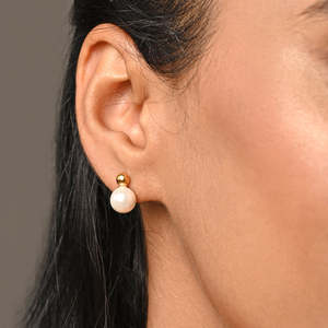 Pendientes de Perlas de Plata de Ley 925 CLARA - Product Image 5