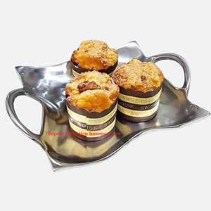 Bandeja decorativa para servir comida con acento de libélula, bandeja de Metal de la mejor calidad para cupcakes, dulces, diseño de tendencia, excelente decoración de mesa - Product Image 4