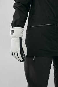 Gants de ski Rabixo Sports isolés, respirants et imperméables avec sangle de poignet réglable en cuir fendu et fermeture à enfiler pour hommes - Utilisation hivernale - Product Image 4