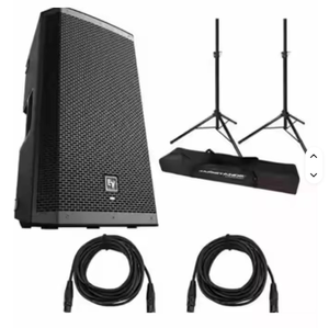 Nuevo altavoz de escenario alimentado de 2 vías 12BT 12 de 1000W con dos soportes y cubiertas incluidas - Product Image 3