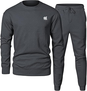 ชุดวอร์มผู้ชายไซส์ใหญ่ เสื้อสเวตเชิ้ตแบบสวม คอกลม กางเกงกีฬา ผ้าฝ้าย 100% ดีไซน์ปรับแต่งได้ แห้งเร็ว ระบายอากาศ - Product Image 3