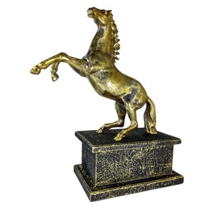 Vente d'usine, décoration de maison personnalisée, artisanat en métal, Statue de cheval de saut, Table décorative, pièce centrale - Product Image 1