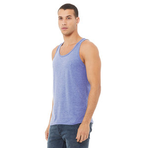Bella Canvas 3484 UNISEX TRIBLEND TANK logotipo personalizado 2024 Unisex Triblend ajuste moderno cuello redondeado suave tanque transpirable - Product Image 5