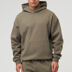 Sudadera con Capucha Extra Grande para Hombre de Alta Calidad, Sudadera con Estampado de Tendencia Invernal, Corte Regular, Talla Grande, Técnicas de Teñido Liso, con Capucha y Bordado - Product Image 2