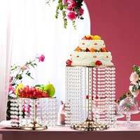 Supports à gâteaux de mariage en métal ALAM CS5580 de qualité supérieure, supports de présentation pour cupcakes, couleur argent, taille personnalisable, MOQ 25 pièces