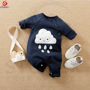 Barboteuse impression personnalisée nouveau-né bébé Onesie vêtements enfants vêtements manches longues bambou Footie barboteuse fermeture éclair bébé pyjamas - Product Image 6